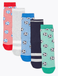 5 Pack of Cotton Football Socks