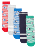 5 Pack of Cotton Football Socks