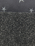 2pk 40 Denier Opaque Stars Glitter Tights (18 Mths - 14 Yrs)