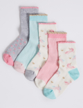 5 Pairs of Unicorn Socks