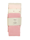 3pk Cotton Tonal Baby Tights