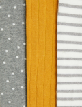 3 Pack Cotton Rich Printed Tights (0-2 Yrs)