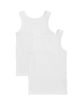 2pk Thermal Cotton Blend Vests