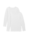 2pk Thermal Cotton Blend Vests