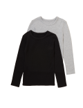 2pk Thermal Cotton Blend Vests