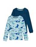 2pk Heatgen™ Thermal Dinosaur Tops (2-14 Yrs)