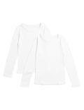 2pk Boys' Thermal Long Sleeve Vests (2-16 Yrs)