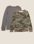 2pk Thermal Camo Tops (2-16 Yrs)