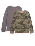 2pk Thermal Camo Tops (2-16 Yrs)