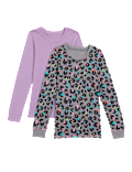 2pk Thermal Leopard Vests (2-16 Yrs)