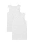 2pk Girls Heatgen™ Thermal Sleeveless Vests (2-14 Yrs)