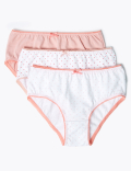 10pk Pure Cotton Spotted Knickers