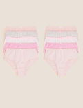 10pk Pure Cotton Spotty & Plain Knickers