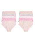 10pk Pure Cotton Spotty & Plain Knickers