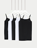 5pk Cotton Rich Camis (5-14 Yrs)