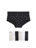 7pk Cotton Rich Heart Print Shorts (5-16 Yrs)