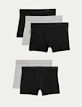 5 Pack Cotton with Stretch Trunks (5-16 Yrs)