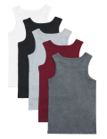 5 Pack Cotton Vests