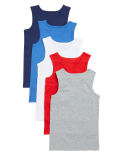 5pk Pure Cotton Vests
