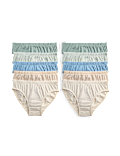 10 Pack Pure Cotton Stripes & Solids Briefs (2-14 Yrs)