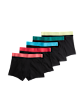 5pc Cotton Rich Trunks (5-16 Yrs)