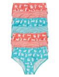 7pk Pure Cotton Bunny & Striped Knickers (2-16 Yrs)