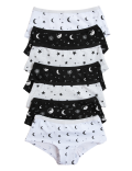 7pk Cotton Rich Stars & Moon Print Shorts (2-16 Yrs)