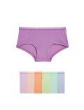 7pk Cotton Rich Logo Waistband Shorts