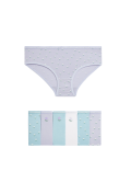 7pk Cotton with Stretch Floral Knickers (2-12 Yrs)