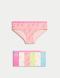 7pk Cotton with Stretch Rainbow Knickers (2-12 Yrs)