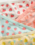 7pk Cotton Rich Fruit Print Knickers (2-12 Yrs)