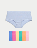 7pk Cotton Rich Ribbed Shorts (5-16 Yrs)