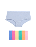 7pk Cotton Rich Ribbed Shorts (5-16 Yrs)