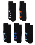 5pk Cotton Rich Camouflage Socks