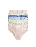 7 Pack Cotton with Stretch Pointelle Knickers (18 Mths-14 Yrs)