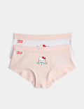 2 Pack Cotton Rich Hello Kitty&trade; Shorts (5-16 Yrs)
