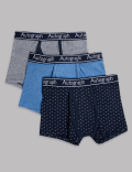 3 Pack Cotton with Lycra® Trunks (6-16 Years)