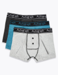 3 Pack Cotton With Lycra® Trunks (6-16 Years)
