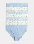 7 Pack Floral Striped Knickers (18 Mths - 16 Yrs)