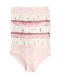 7 Pack Cotton With Stretch Ballerina Knickers (18 Mths - 10 Yrs)