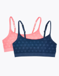 2 Pack Spot Print Crop Tops