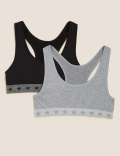 2P SF Star Trim Crop Top