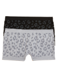 2pk Seamfree Leopard Shorts (9-16 Yrs)