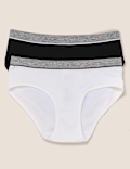 2pk Ribbed Knickers (6-16 Yrs)