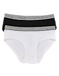 2pk Ribbed Knickers (6-16 Yrs)