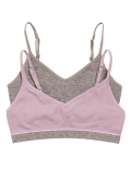 2pk Flexifit™ Ribbed Crop Tops (6-16 Yrs)
