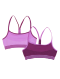 2pk Seamfree Strappy Crop Tops (6-16 Yrs)