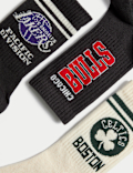3pk Cotton Rich NBA™ Sports Socks (6 Small - 10.5 Large)