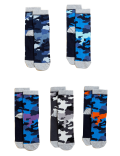 5pk Cotton Rich Camouflage Socks