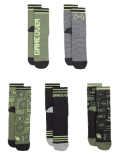 5pk Cotton Rich Gaming Socks